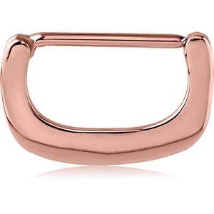 ROSE GOLD PVD COATED SURGICAL STEEL NIPPLE CLICKER - U