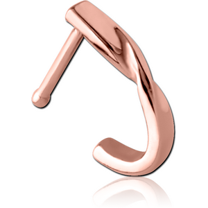 ROSE GOLD PVD COATED SURGICAL STEEL WRAP AROUND NOSE BONE