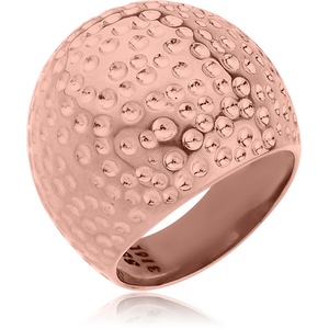 ROSE GOLD PVD COATED SURGICAL STEEL RING