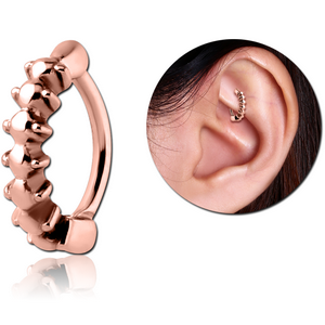 ROSE GOLD PVD COATED SURGICAL STEEL ROOK CLICKER