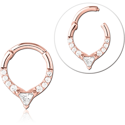 ROSE GOLD PVD COATED SURGICAL STEEL JEWELLED MULTI PURPOSE CLICKER
