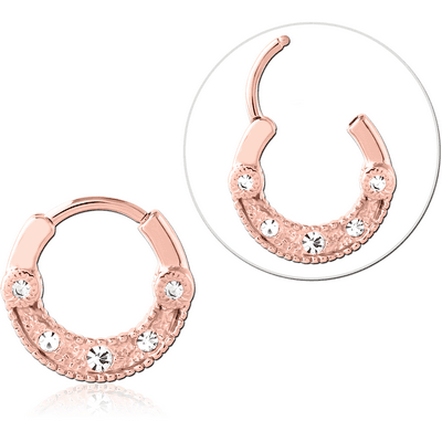 ROSE GOLD PVD COATED SURGICAL STEEL JEWELLED MULTI PURPOSE CLICKER