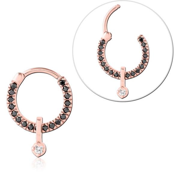 ROSE GOLD PVD COATED SURGICAL STEEL JEWELLED MULTI PURPOSE CLICKER
