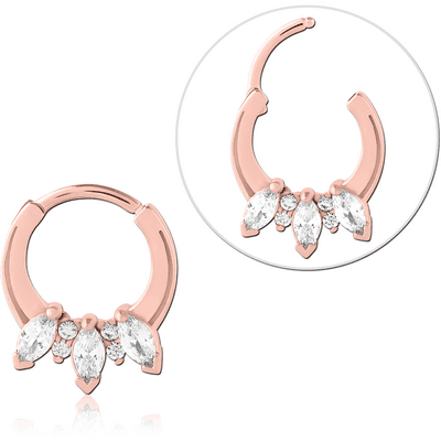 ROSE GOLD PVD COATED SURGICAL STEEL JEWELLED MULTI PURPOSE CLICKER