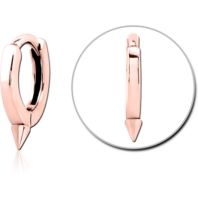 ROSE GOLD PVD COATED SURGICAL STEEL MULTI PURPOSE HUGGIE PIERCING