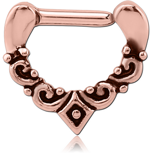 ROSE GOLD PVD COATED SURGICAL STEEL SEPTUM CLICKER