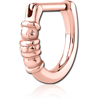 ROSE GOLD PVD COATED SURGICAL STEEL TRAGUS CLICKER