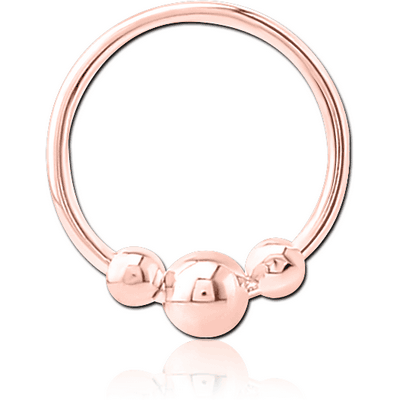 STERLING SILVER 925 ROSE GOLD PVD COATED SEAMLESS RING