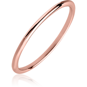 STERLING SILVER 925 ROSE GOLD PVD COATED RING - THIN BAND