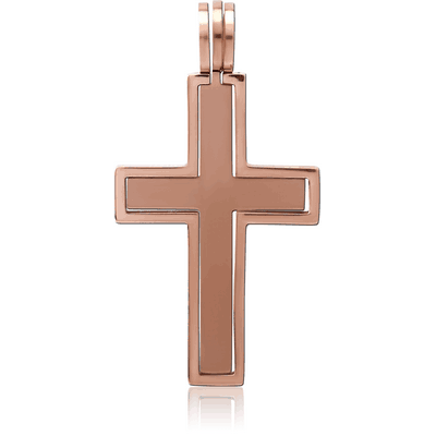 ROSE GOLD PVD COATED STAINLESS STEEL PENDANT