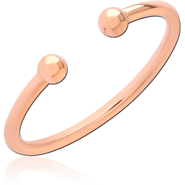 ROSE GOLD PVD COATED SURGICAL STEEL RING