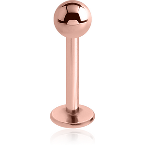 ROSE GOLD PVD COATED TITANIUM MICRO LABRET