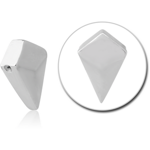 SURGICAL STEEL ATTACHMENT FOR BALL CLOSURE RING - DIAMOND