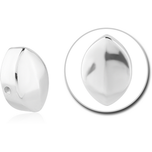 SURGICAL STEEL ATTACHMENT FOR BALL CLOSURE RING - ELLIPSE