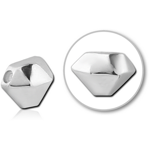 SURGICAL STEEL ATTACHMENT FOR BALL CLOSURE RING - DIAMOND