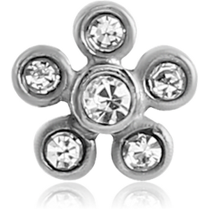 SURGICAL STEEL ATTACHMENT FOR 1.6 MM THREADED PIN - FLOWER