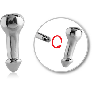 SURGICAL STEEL ATTACHMENT FOR 1.6 MM THREADED PIN - PENIS