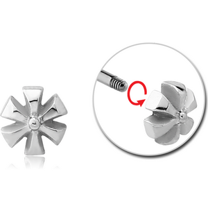 SURGICAL STEEL ATTACHMENT FOR 1.6 MM THREADED PINS - ASTERISK