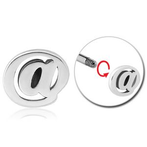 SURGICAL STEEL ATTACHMENT FOR 1.6 MM THREADED PINS - AT SIGN