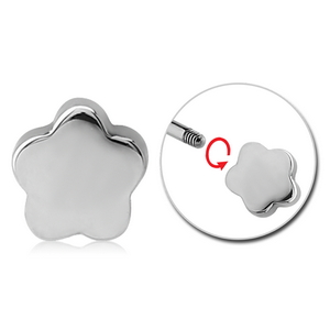 SURGICAL STEEL ATTACHMENT FOR 1.6 MM THREADED PINS - FLOWER