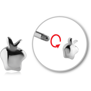 SURGICAL STEEL ATTACHMENT FOR 1.6 MM THREADED PINS - APPLE