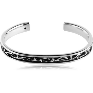 SURGICAL STEEL BANGLE - FILIGREE