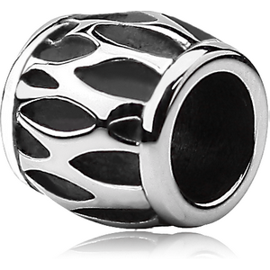 SURGICAL STEEL BEAD 5.0 - 5.2 MM HOLE - FLAMES