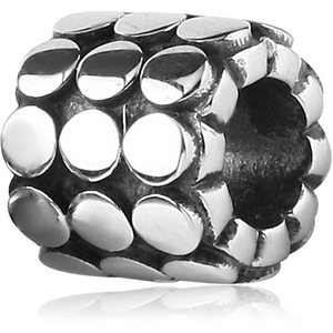SURGICAL STEEL BEAD 5.0 - 5.2 MM HOLE - DOTS