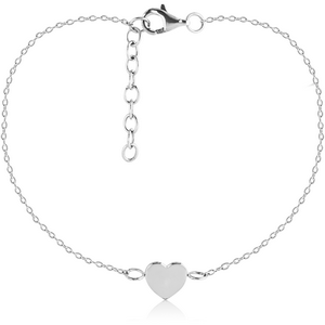 SURGICAL STEEL BRACELET - HEART