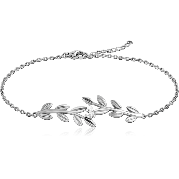 SURGICAL STEEL JEWELLED BRACELET