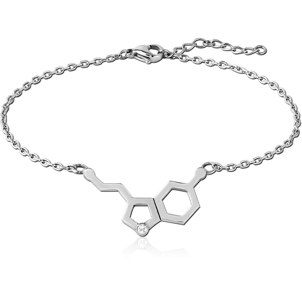 SURGICAL STEEL JEWELLED BRACELET