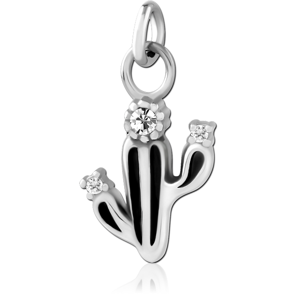SURGICAL STEEL JEWELLED CHARM