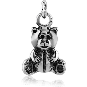 SURGICAL STEEL CHARM - TEDDY BEAR