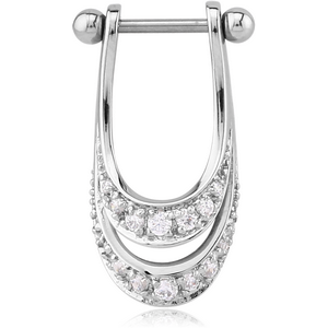 SURGICAL STEEL JEWELLED CARTLAGE SHIELD