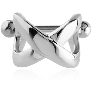 SURGICAL STEEL CARTILAGE SHIELD - INFINITY