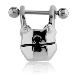 SURGICAL STEEL CARTILAGE SHIELD - LOCK FACE