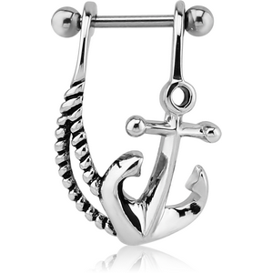 SURGICAL STEEL CARTILAGE SHIELD - RIGHT ANCHOR AND ROPE