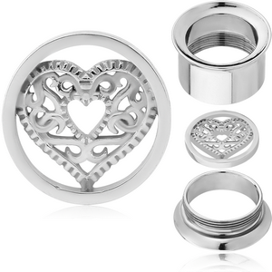 SURGICAL STEEL DISC ATTACHMENT FOR THREADED TUNNEL SIZE 20.0 - HEART