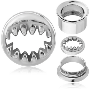 SURGICAL STEEL DISC ATTACHMENT FOR THREADED TUNNEL SIZE 10.0 - TOOTH