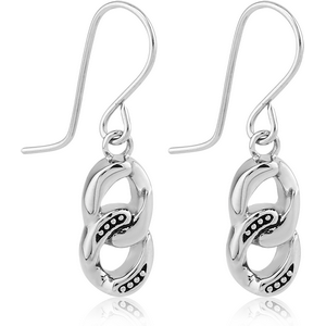 SURGICAL STEEL EARRINGS PAIR - TWO JOINTS
