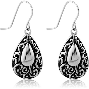 SURGICAL STEEL EARRINGS PAIR - TEARDROP