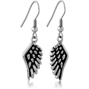 SURGICAL STEEL EARRINGS PAIR - WINGS