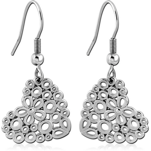 SURGICAL STEEL EARRINGS - HEARTS