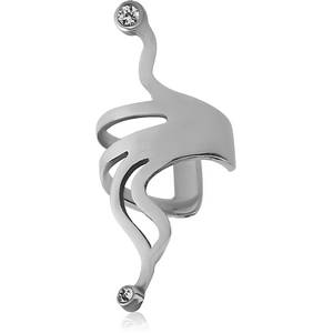 SURGICAL STEEL JEWELLED EAR CUFF