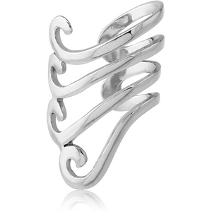SURGICAL STEEL EAR CUFF - CURVED LINES