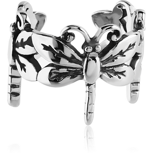 SURGICAL STEEL EAR CUFF - BUTTERFLY