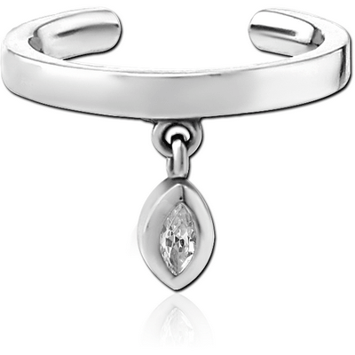 SURGICAL STEEL JEWELLED EAR CUFF