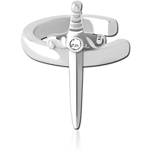 SURGICAL STEEL JEWELLED EAR CUFF