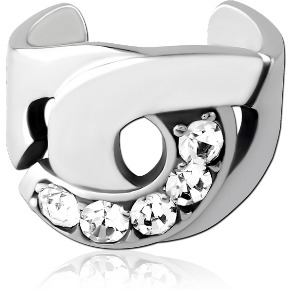 SURGICAL STEEL JEWELLED EAR CUFF