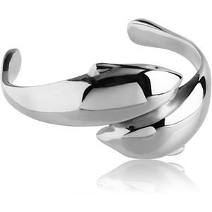 SURGICAL STEEL EAR CUFF - DOLPHINS